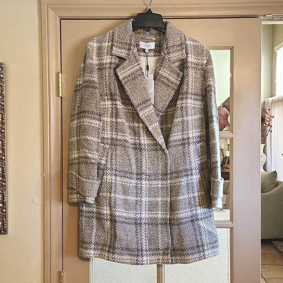 NWT REISS | Checkered Coat - Picture 6 of 11